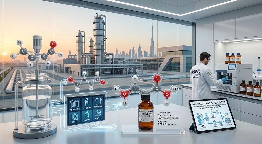 Corofy supplying high-purity Mono Ethylene Glycol (MEG) in UAE